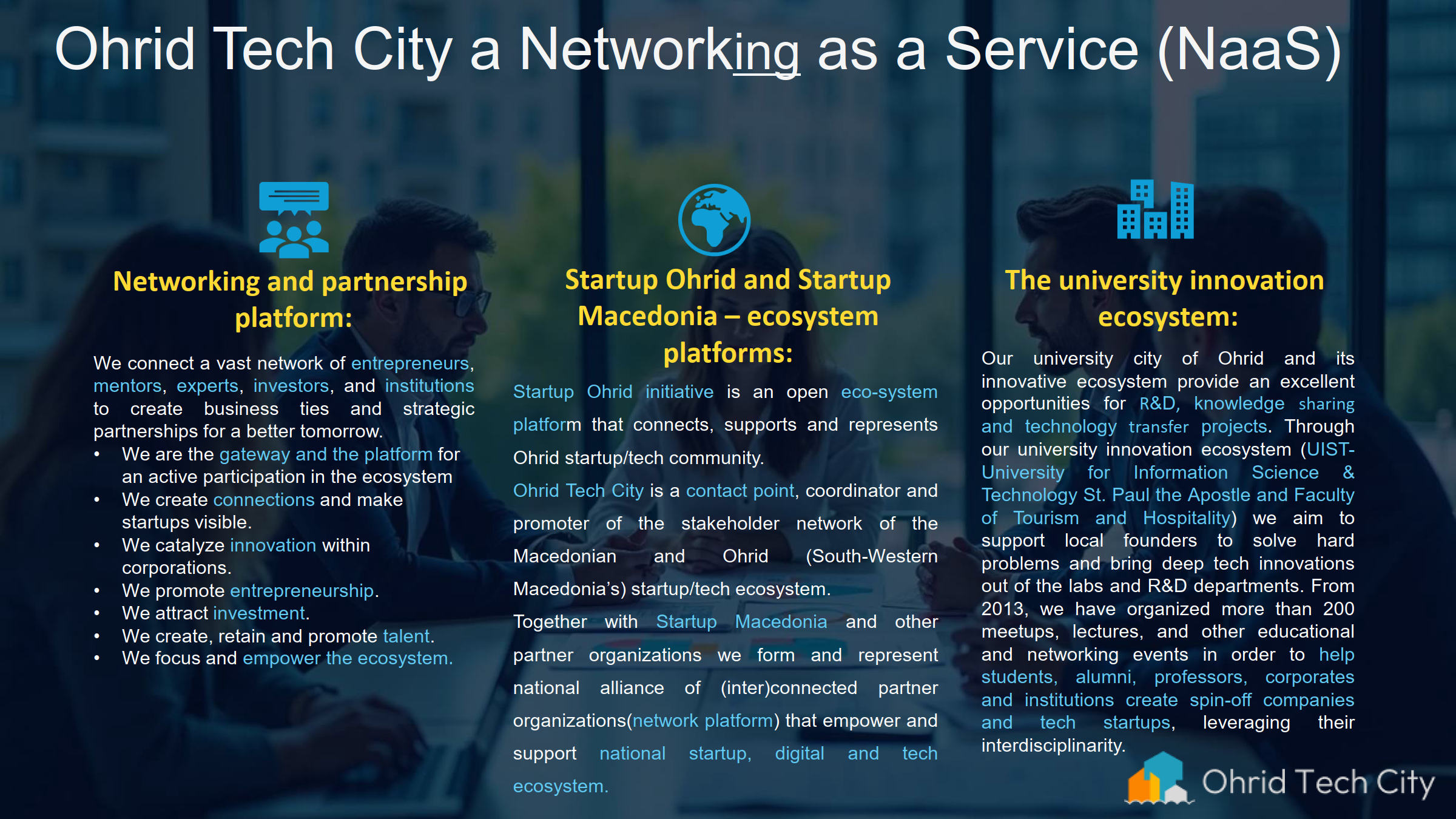 Association for technological development and support of startups and high-tech companies – Ohrid Tech City - Ohrid